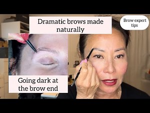 Dramatic brows made naturally