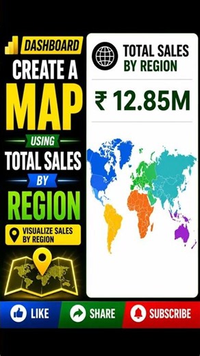 Map visualization using Dax in Power Bi.