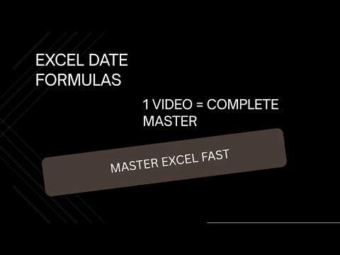 Excel Date Formulas Explained (TODAY, EDATE, EOMONTH, XLOOKUP) | Build a Complete Report