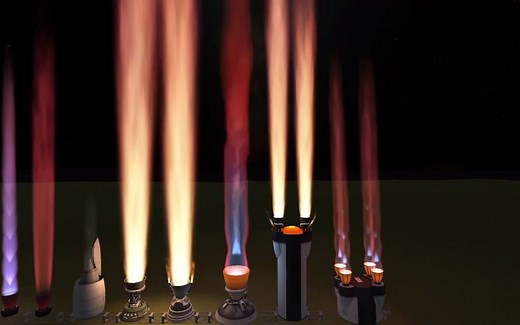 【swdennis】KSP原版发动机尾焰+瀑布模组