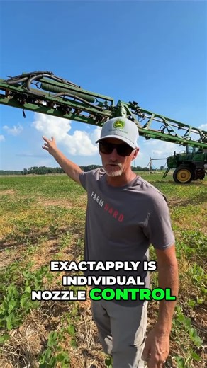 Jack Gjesvold | What is @johndeere ExactApply? ExactApply allows the farmer to have individual nozzle control. Instead of a 120’ foot boom having 11... | Instagram