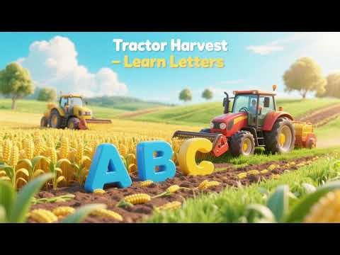 Tractor Harvest ABC – Learn Letters | Kids Alphabet Song & Nursery Rhyme