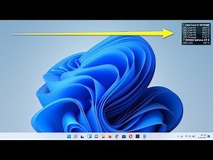 Displays Realtime CPU and GPU Temperatures in Windows Desktop
