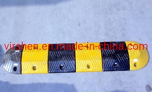 [Hot Item] Permanent or Temporary Economical Wholesale Black Yellow Rubber Speed Hump