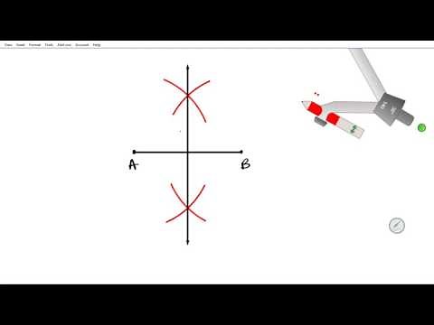 How to bisect line segment Geometry 1.7 perpendicular compass straight edge constructions mathgoterv