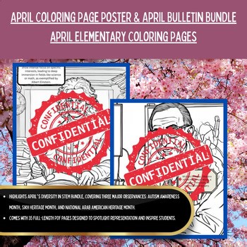 STEM Diversity for April: Bulletin Board & Printable Coloring Posters
