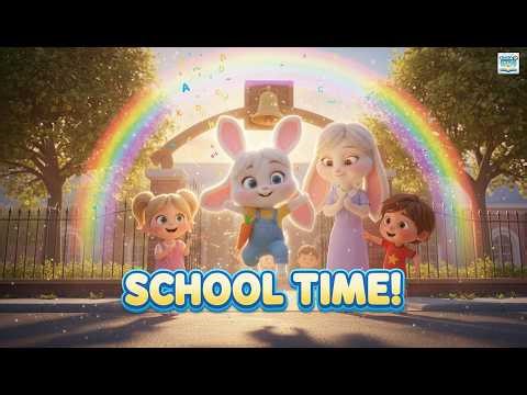 Bunny Goes to School 🐰🎒 Fun Kids Song About First Day of School!#kidsongs #nurseryrhymes