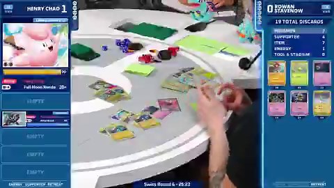 THE LAST CARD 😱 Rowan Stavenow uses Flip the Script and finds Night Stretcher, activating Dusclops again to clear the board and tie up the set!#PokemonTCG