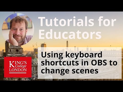Using keyboard shortcuts in OBS to change scenes