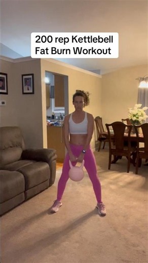 200 rep kettlebell fat burner workout I do 3x/wk to stay lean & strong over 50