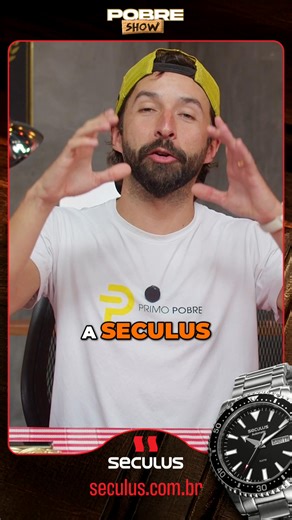 A gigante Seculus, uma das maiores fabricantes de relógios do Brasil, com mais de 50 anos de história e 2 anos de garantia em seus produtos, está com a gente no Pobre Show! 😎 A Seculus traz tudo o que você precisa saber sobre relógio: qualidade, estilo e confiança no seu pulso. E tem mais... 🎁 TODO episódio do Pobre Show nossa audiência concorre a um relógio novinho da Seculus! Para participar é simples: Segue a gente, curta e compartilhe! ✅ Assista nossos episódios todas as semanas 🕗 Fique l