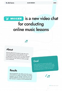 Mooze app UX/UI – Videochat for online music classes