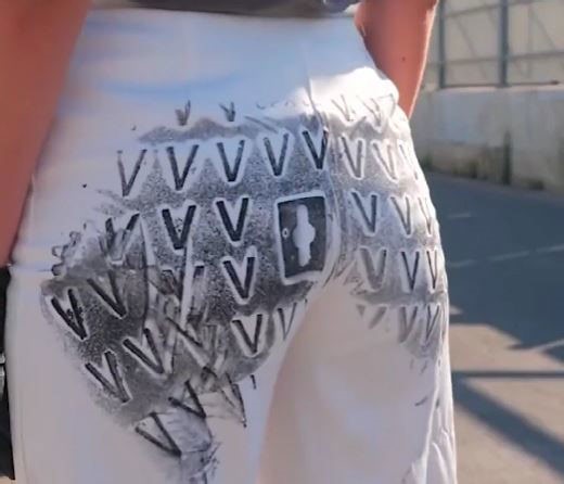 Clothing decor inspired by urban art