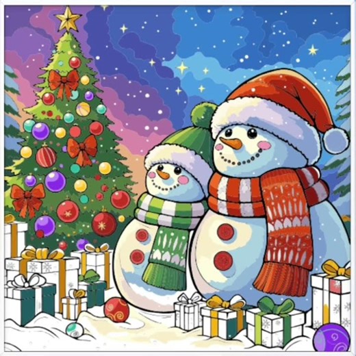 Zen Color🎨: Watching The Snow☃️☃️❄️🎄