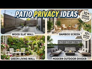 Patio Privacy Ideas for Backyard & Balcony (Modern Screens & Fences 2026)