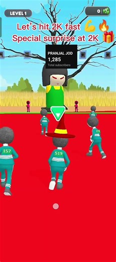 ONE MISTAKE GAME OVER 🎯🔥#shorts #squidgame #squidgamchallenge #redlightgreenlightmode