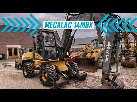 Mecalac 14MBX mobile excavator demonstration