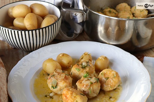 Receta de albóndigas de rape y langostinos, las mejores albóndigas de pescado y marisco que vas a probar