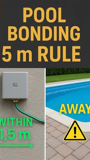 Pool Bonding Rule Explained | 5m Safety Requirement ⚡ #Shorts