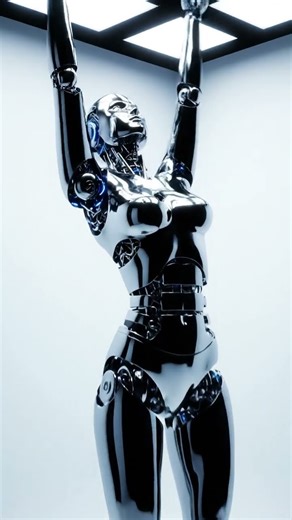 Futuristic Female Robot Performs Full Body Dance | Lifelike AI Humanoid Showcase 4K #robot #ai