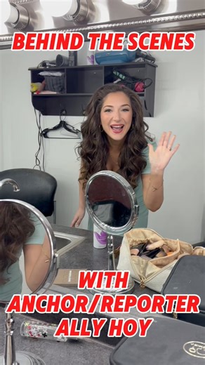 28K views · 289 reactions | Go behind the scenes with Ally Hoy as she prepares for the Noon show! #behindthescenes #anchor #reporter #news #localnews | WNYT NewsChannel 13 | Facebook