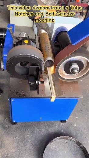 Precision Metal Tube Notching & Belt Grinding | Professional Fabrication #MetalWorking #Fabrication