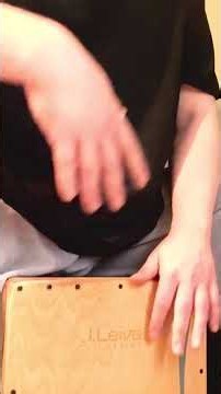 Simple #cajon exercise (transposed coda from Ex. 2 of Iranian workbook by Mr. Pedram) #percussion