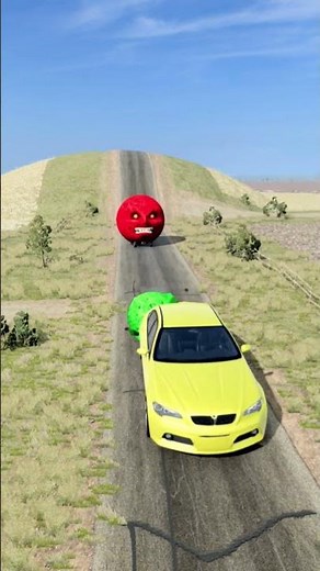 Extreme Giant Hand Test on Color Cars – BeamNG.drive