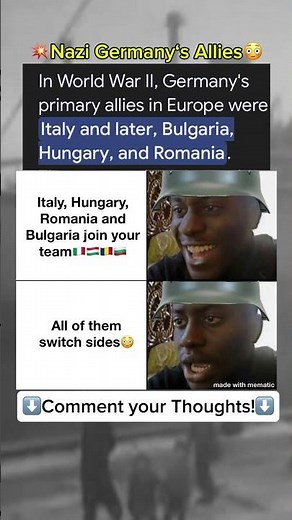 💥Nazi Germany‘s Allies😳|| World War 2 Memes