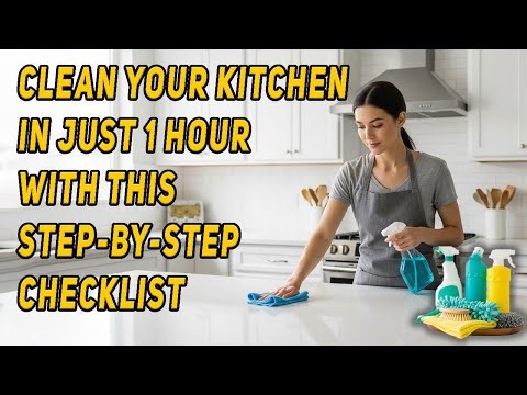 Clean Your Kitchen in Just 1 Hour With This Step-By-Step Checklist