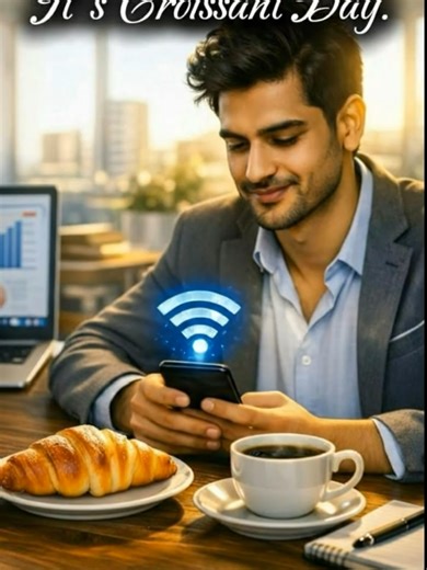 That feeling when your croissant is warm… and your Wi-Fi connects instantly 😌📶 Good mornings start right ☀️🥐#mytserye #myt #mauritiustelecom