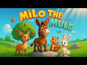 Milo The Mule! | Fun Kids Animal Song & Sing Along | Animated Music Adventure 🐴🎶🌞