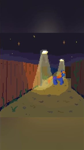 Небольшая пиксель анимация🌘Впервые попробовала создать что-то в подобном стиле #horror #creepy #mlp