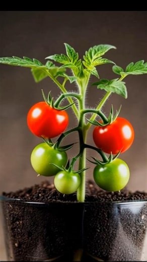 “Cherry Tomato Life in Seconds 🍅🌱 (Stunning Timelapse!)” #relaxingvideo #satisfyingvideo