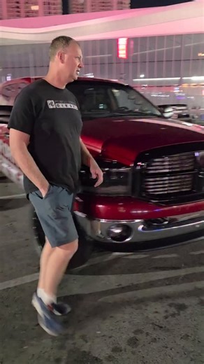 The Junker Drag Truck and Ruby the world's greatest tow truck have made it to Sema. Check out the live action Thursday at 2pm @horsepower_rodeo Diesel vs. GAS burnout competition here at the Diamond Lot at the West Convention Center | Power Driven Diesel