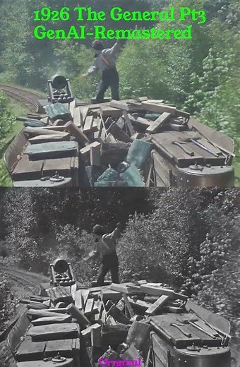 #1 Movie of 1926, The General Pt3 - GenAI-Remastered