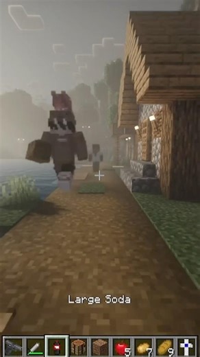 Caught him by surprise 😂 #minecraft #minecraftmods #couplegaming