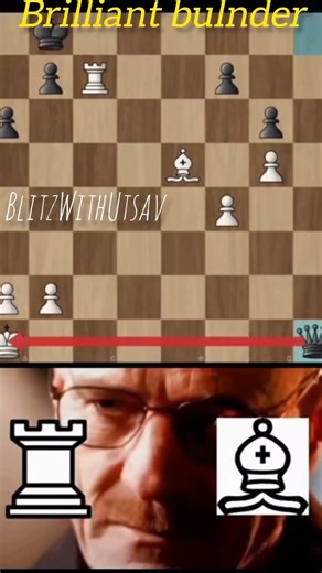 brilliant bulnder chess tactics #chess #shorts #trending @MrBeast @GothamChess
