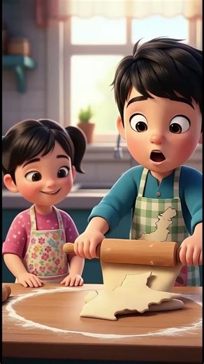 Little Chef Making Roti 🍞👨‍🍳 #Cooking #LittleChef