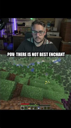 POV: THERE IS NO BEST ENCHANTMENT IN MINECRAFT #tropicalluca #minecraft