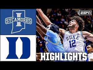 Indiana State Sycamores vs. Duke Blue Devils | Full Game Highlights | ESPN College Basketball