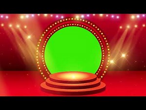 The Greatest Show Background Animation Green Screen Wedding Frame Lighting Video Effects HD