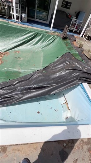 ANOTHER POOL MEASURE FOR NEW LINER #swimmingpool #work #shorts
