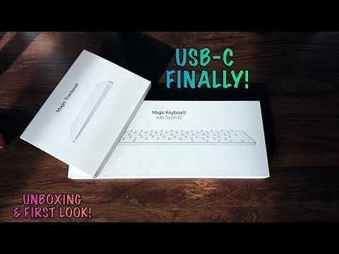 Apple Magic Keyboard and Magic Trackpad with USB-C! - Unboxing and First Look!