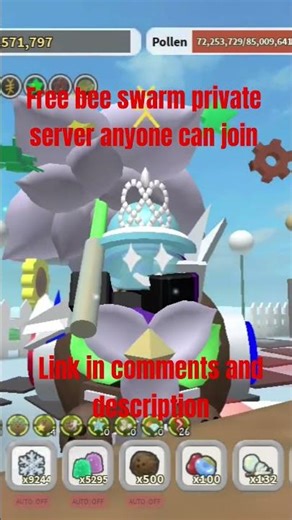 free bss private server #bss #beeswarmsimulator #roblox #beeswarmcode #shorts #gd