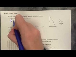3.6 Connecting Similarity and Transformations (Illustrative Math - Geometry)