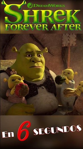 Shrek 4 ⏳EN 6 SEGUNDOS⌛ #resumen #shorts #resumendepeliculas #peliculas #dreamworks