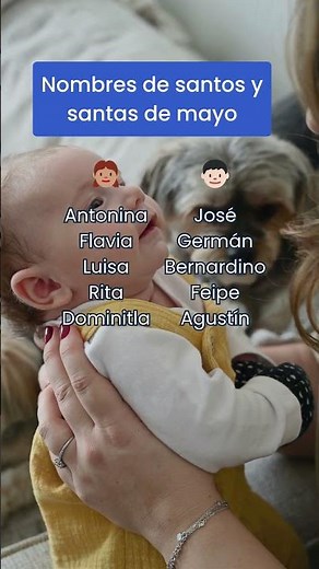 Nombres de santos y santas de mayo