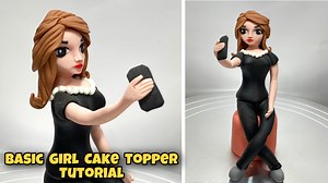 58K views · 2.2K reactions | Hello guys I just wanna share my latest creation of Basic Girl Cake Topper for beginners. I hope you like it and enjoy watching.. | Daily Cake TV | Facebook