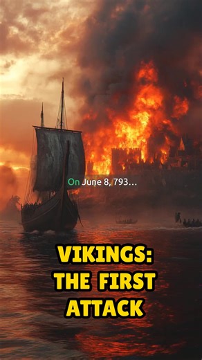 On June 8, 793, Vikings raided Lindisfarne, spilling blood in a sacred monastery. This shocking assault marked the dawn of the Viking Age, terrifying Anglo-Saxon England and reshaping medieval Europe. #HistoryShorts #Vikings #Lindisfarne #793AD #England #HolyIsland #MedievalHistory #Norse #AncientHistory #Storytelling #DidYouKnow #HistoryFacts #DocumentaryShort #WeirdHistory Read More:https://www.ancient-origins.net/history-important-events/did-viking-age-really-start-8-june-793-ad-009256 | Anci